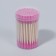 Wooden -based sticks, 7 cm, 64 pcs, in a plastic organizer, pink color