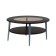 Journal table "El", with glass SZH-01, 900 × 600 × 480 mm, color of wenge