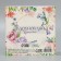 Gift folding box, packaging, "flowers", 14 x 14 x 8 cm