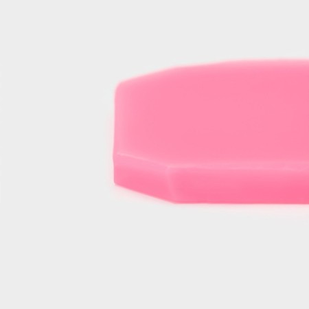 Mold "3 snowflakes", silicone, 13 × 5 × 0.5 cm, pink color-5