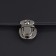 Bag -3 × 3 cm fastener, silver color
