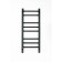 Electric towel Grois Nex GR-112, 300x800 mm, 8 crossbars, lower, black