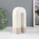 Ceramics Ceramics for 1 candle "Scar" sand-white 10.3x6.2x18 cm