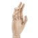 Wooden figure "Anatomical details: left male hand", height 30 cm, brauberg