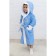 Baby robe "Bunny", height 110 cm, blue+white, Makra