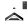 LED LED GEOMETRIA DELTA 42W 4000K 2300LM IP40 80x80x8 Black