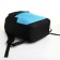 School backpack, 2 lightning departments, 3 pockets, black/blue color