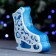 New Year's figure soap "Openwork" Blue 90g, 9x8x2cm