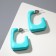 Acryl Earrings "Trend" frame, sea color