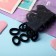 Hair elastic band “Chosenka” (set 30+-1 pcs) D-1,4 cm assorted, black