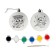 New Year's set for creativity. Christmas balls for coloring "New Year! Make a desire ", d = 7 cm, 2 pcs