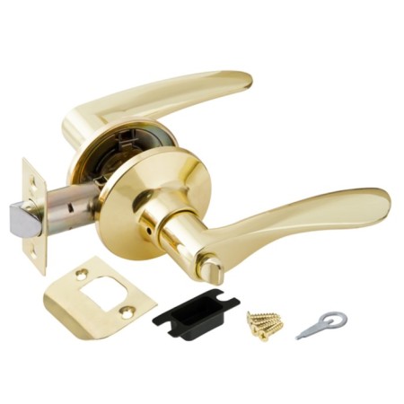PUNTO 6020 PB-B pebble handle, with a latch, color gold
