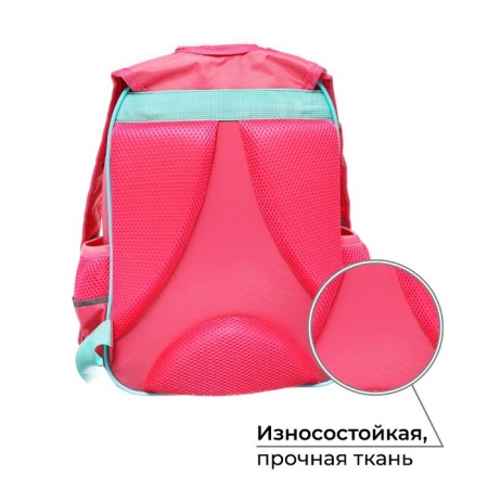 School backpack, 37 x 26 x 13 cm, ergonomic back, calligrata orth "cat panda"-1