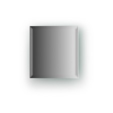 Mirror tiles with fake 10 mm, square 15 x 15 cm, silver EvoForm