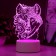 Light "Wolf" Led RGB from the network 13.5x9.5x17.6 cm Risalux