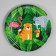 Disposable paper plate "jungle", 18 cm