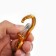Carabiner with a latch and a swivel, 7x3 cm, 200 kg, yellow