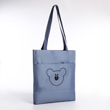School set. A backpack with a zipper, core, bag, pencil case, bag for coins, blue color-9