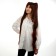Carnival wig "anime" brown color with tails