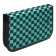 Penal 1 section 140 x 210 x 40 mm, folding pocket and cosmetic bag, fabric, calligrata topontent "Anime Fire"