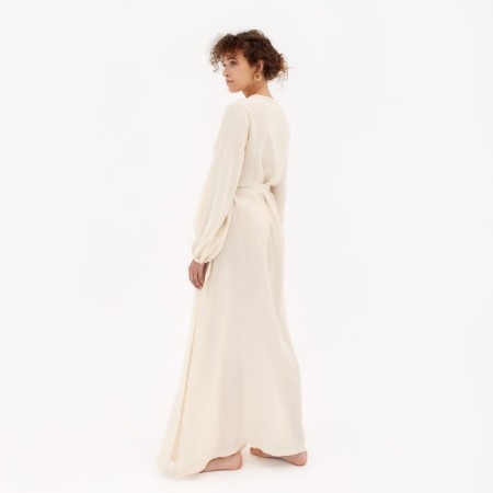 Pareo dress female minku: Summer Time Beige color, size 42-44-2