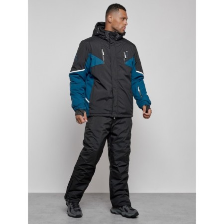 Male winter ski costume, size 48, black color-2