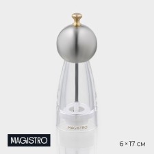 Mill for spices Magistro Chrono, 17 cm, metallic color
