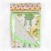 Adhesive oilcloth "Cartoons" 70x100cm., On an elastic band, with a edging, yellow/green color