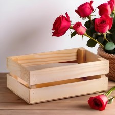 Wooden Kashpo 24.5 × 13.5 × 9 cm 