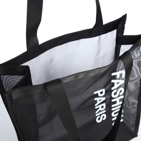 Household bag without fastening, black color-2