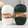 Yarn "Nosomic supplement" 100% polypropylene 200 ± 20m/50g set 2pcs (green, snow -white)