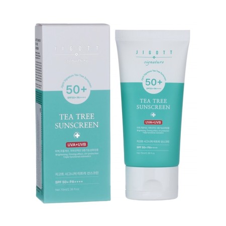 Face cream sunscreen with tea tree extract Jigott 70 ml