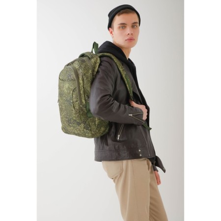 Male backpack, lightning department, 3 outer pockets, “ZFTS”, camouflage color/hack-4