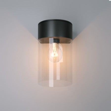 Wall lamp Elektrostandard, Atrani E27 110x110x185 mm, IP43, black color-2