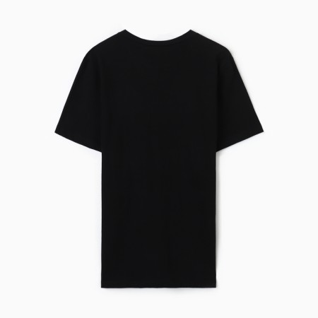 T-shirt male collorista color black rr 42-44-3