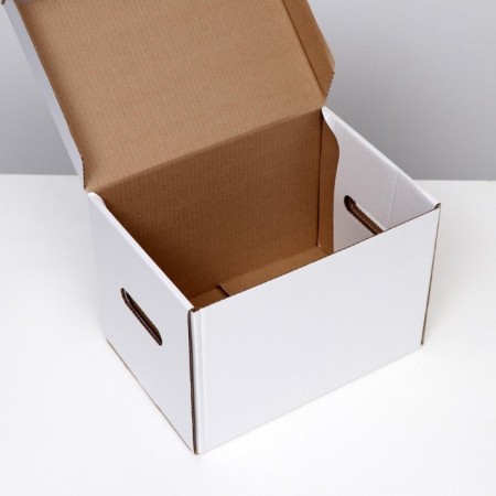 A4 storage box, white, 32.5 x 23.5 x 23.5-3