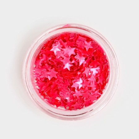 Glitter Figure stars pink 0.5 g-2