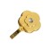 One -rod hook for curtains Cappio KC117, color gold, 2 pcs