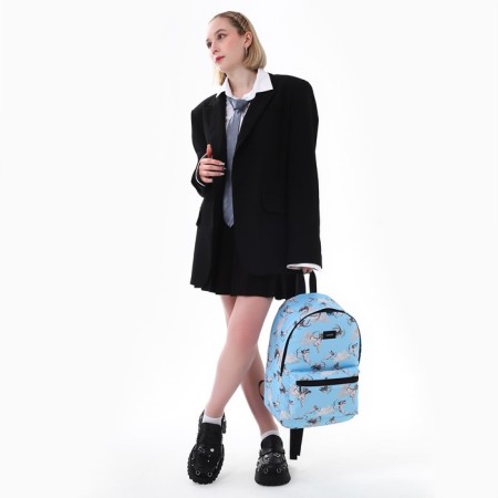 School textile “angels”, 42x14x28 cm, blue color-9