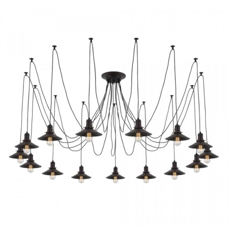 Suspended Citilux “Edison” CL451152, 15x75W, E27, Black Color Black-8