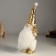 Suvenir Polystone "Santa Claus in a gold cap, with a Christmas tree" 11x9x25 cm
