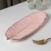 Ceramic serving dish "Rapsodia. Sheet ", 25 × 10 × 2 cm, pink color