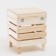 Lowel made of wood "stool-2", 40 × 40 × 52cm, "Dobroparov"
