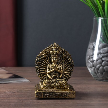 NECSK Polystone Shiva bronze 10x7.5x8.2 cm