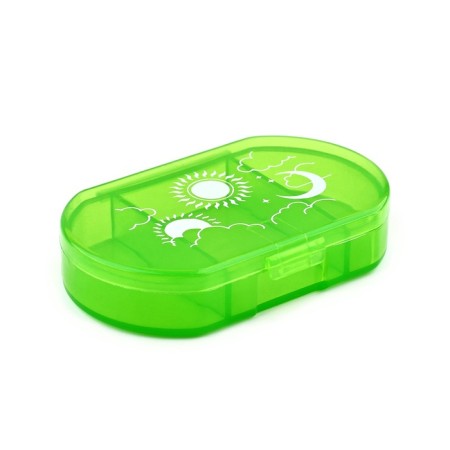 Aidlery "Health", 3 sections, green, 6 x 4 x 1.3 cm-1