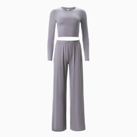 Female set (longshit, trousers) minku: Home Collection Color gray, size 44-5