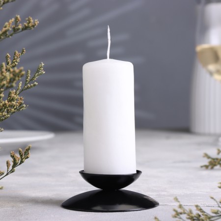 Gadal N "Gadal N" metal per 1 candle, 7.3x3 cm, black