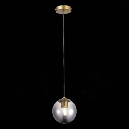 Suspension EVOLUCE. Sle1097-303-01. Scorze. 1x60 watts, E27, 15x15x37 cm, matte gold color-3