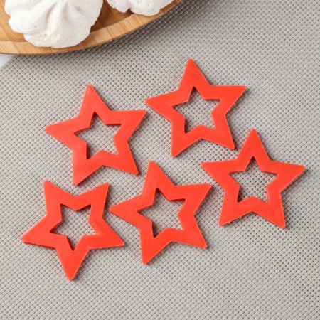 Silicone form "Stars for Chocolate", 5.5 × 4.5 cm, color transparent color-1