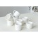 Ceramic "Geometry" white mug, 260 ml, white color